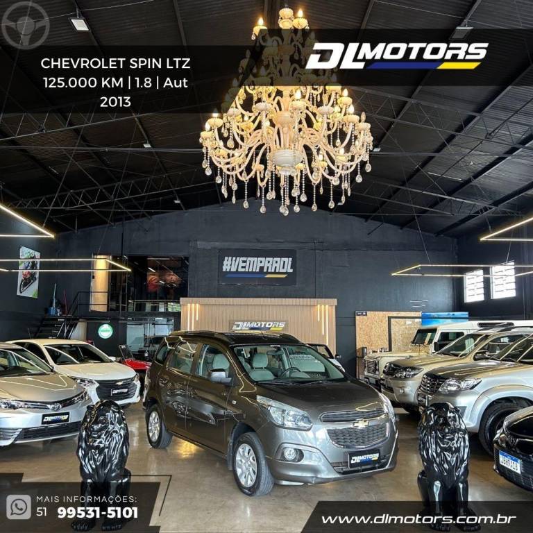 CHEVROLET - SPIN 1.8 LTZ 8V FLEX 4P AUTOMATICO - 2012/2013 - CINZA - R$ 55.800,00